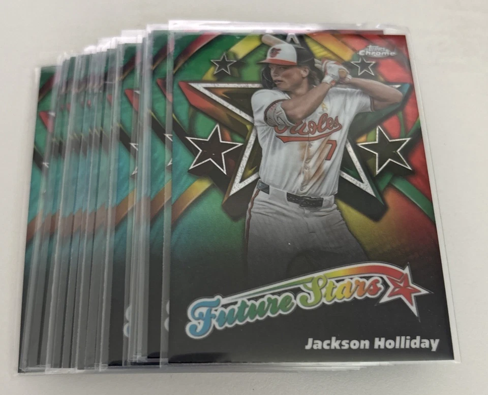 2025 Topps Chrome Baseball Complete Set 1-300 + 5 main insert sets - all sleeved - Image 3 of 4