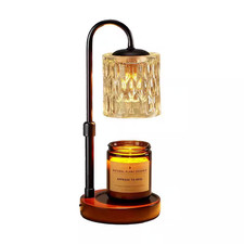 Multi-Colored Dimmable Candle Warmer Lamp with Timer, Height Adjustable Electric