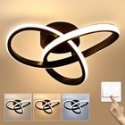 Wohn LED Decken Lampe Flur Küchen 32W Deckenleuchte 3-Farbige Wohnzimmer Einga