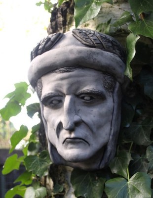 Dante Alighieri Garten Wandbehang Ornament Dekoration Skulptur Renaissance