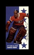 Charlie Hodge Signed 1994 Parkhurst Tall Boys All Star Montreal Canadians Autogr