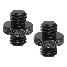 2 Pcs 3/8" Male to 3/8" Male Tripod Nut Camera Mount Screw1, 18 mm