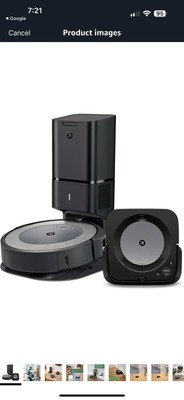 NEW iRobot Roomba i3 +Self-Emptying Robot Vacuum & Black Braava Jet m6 Robot Mop