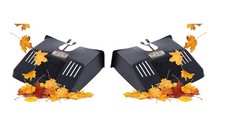 2 Drain Covers Leaf Guard Garden Drain Pipe Cover Black Plastic Prevent Blockage