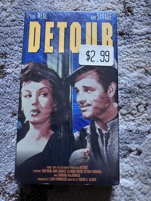 Detour 1945 VHS SEALED Edgar G Ulmer Ann Savage Crime Noir