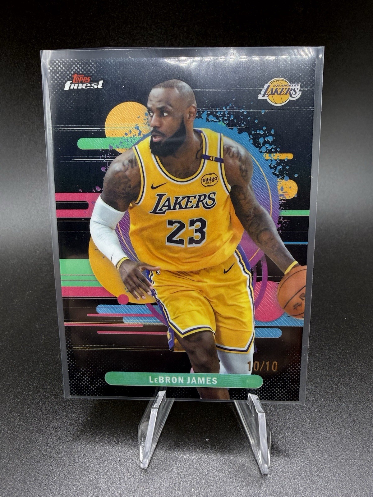 2025-26 Topps Finest LeBron James Uncommon Black /10 #165 LA Lakers