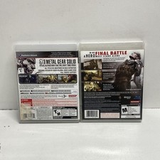 Metal Gear Solid 4 & HD Collection PS3 2 Game Lot CIB