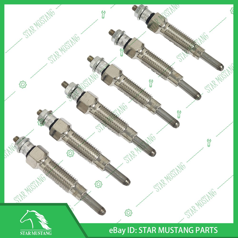 6X Glow Plug 15521-65510 For Kubota S2800 Diesel Engine Parts