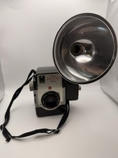 Vintage 1950s Kodak Brownie Holiday Flash Camera w/ Strap  Flash Untested