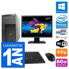 PC Tour Dell T1650 MT Ecran 27" Intel G2020 RAM 8Go Disque 1To Windows 10 Wifi