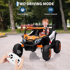 12V Electric UTV Truck Kids Ride On Car with Remote Control, Music, LED Lights