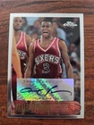 Allen Iverson 1996-97 Signed Topps Certified Chrome  RC Auto #171 Beckett  auth.