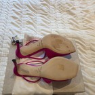 Jimmy Choo Pink Strappy Open Toe Stiletto Heels Slip On EU 39 US 10 — photo 4