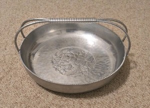 Vintage Keystoneware Aluminum Handled Deep 13" Bowl Basket Wedding Spring Fruit