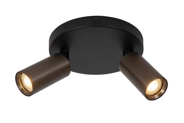 Moderner Deckenspot Kaffeebraun Wohnzimmer GU10 L:25 Cm Deckenstrahler Flur-image