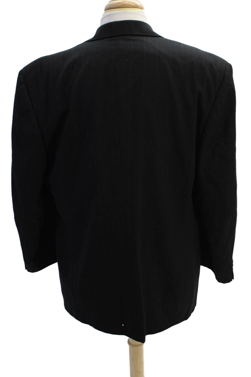 Givenchy Mens Pinstriped Three Button Blazer Jack… - image 6