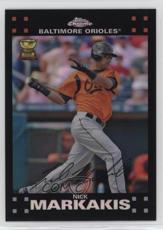 2007 Topps Chrome Refractor Nick Markakis #57 09if