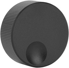 Volume Control Knob Black Frosted Solid Aluminum Knob for 6Mm Potentiometer 32X1
