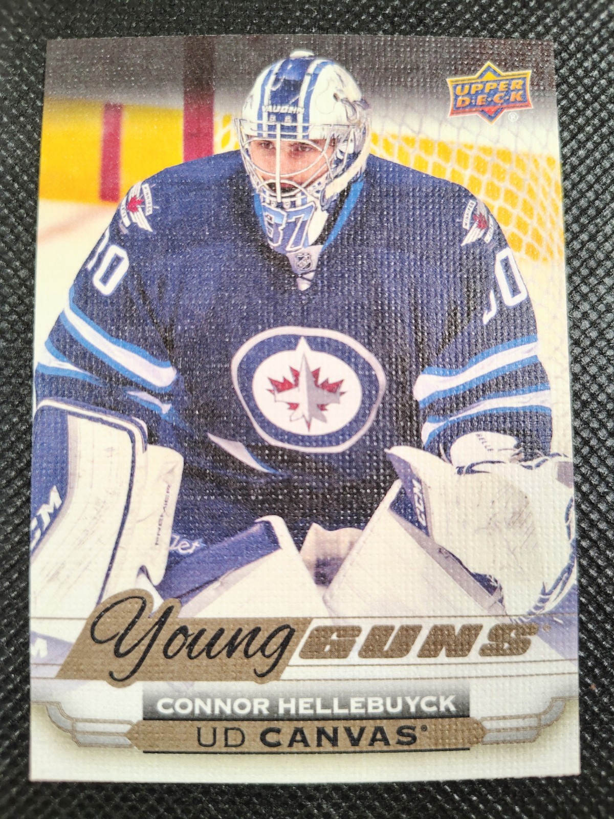 2015-16 UD Young Guns Canvas Connor Hellebuyck C104
