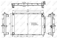 NRF 350068 Klimaanlagenkondensator FüR Nissan Mit Dichtring Aluminium