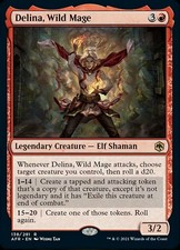 1x Near Mint, English Delina, Wild Mage - Adventures in the Forgotten Realms