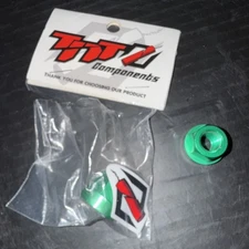 TNT BICYCLES - ALUMINUM AXLE NUTS - 3/8" x 26tpi  - SOLD AS PAIR (2pcs)