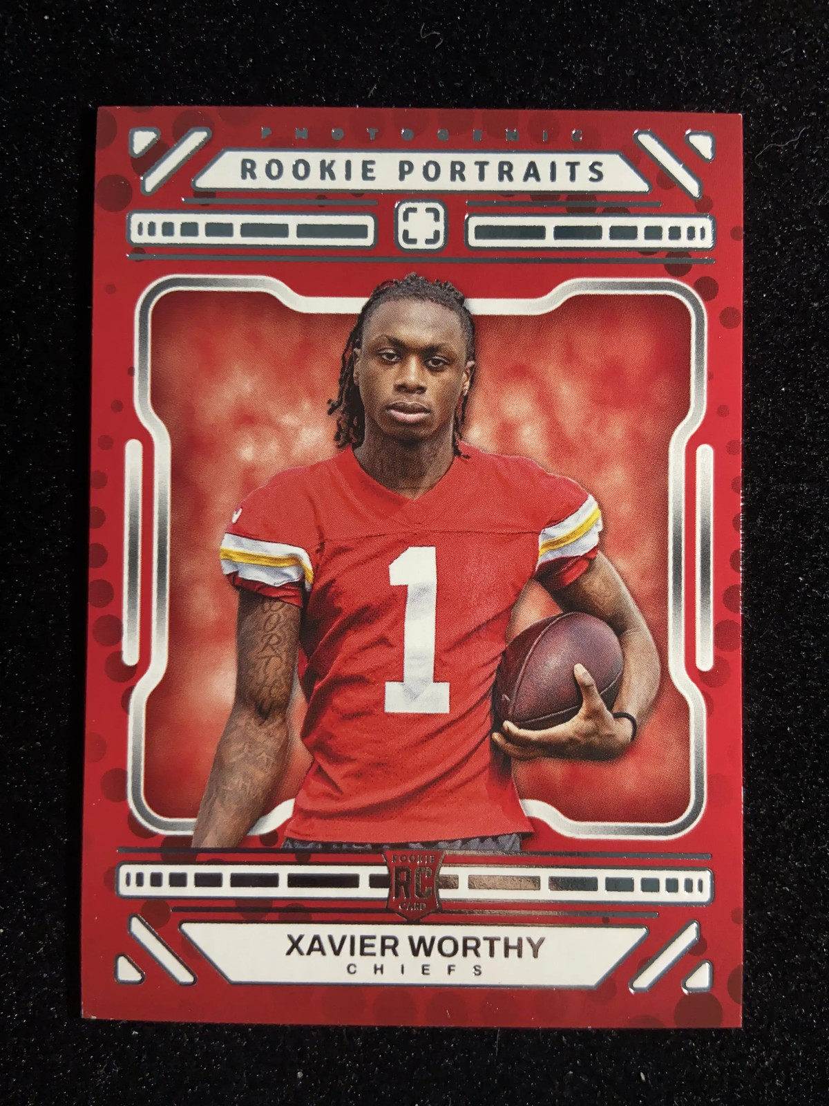 2024 Panini Photogenic Rookies Portraits RC #200 Xavier Worthy Chiefs will