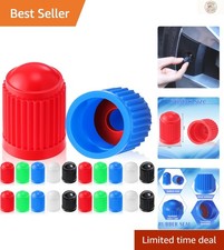 20 Durable Plastic Tire Valve Stem Caps - Waterproof Colorful For All Vehicles