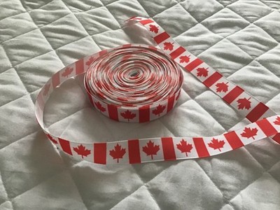 Kanada Flagge Ripsband Kuchen Haar Handwerk Band kanadisches Ahornblatt