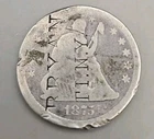 1875 Seated Liberty Silver Quarter 25c - Philadelphia Mint