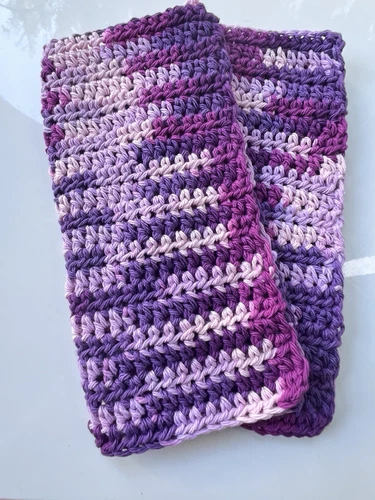 Durable Handmade Crochet Dishcloths 100% Cotton 8” X 8” Set Of 2