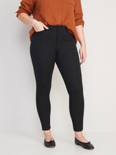 Old Navy High Waisted Skinny Pixie Ankle Pants Size 8- Black-NWT S 551152 