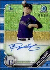2019 Bowman Chrome Prospect Autographs HTA Choice Ryan Feltner 93/150
