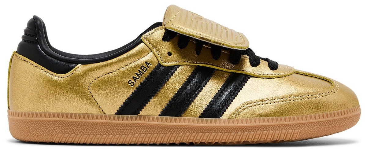 JH5708] Womens Adidas Samba LT Long Tongue 'Gold Metallic Black