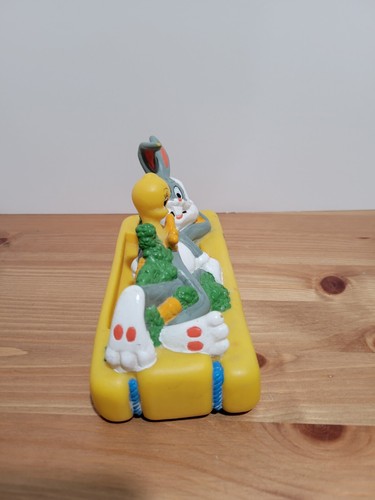 Vintage 1988 Warner Bros, INC Rubber Bugs Bunny Rabbit Carrot Tweetie Bird Toy - Picture 4 of 5