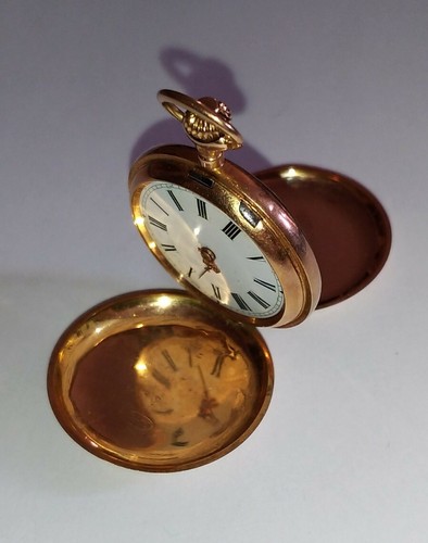 Orologio Da Taschino a cipolla in Oro 14 K Vintage Clock Gold old  collectable | eBay