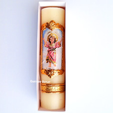 Divine Baby Jesus Paschal Candle Nino Divino De Jesus Cirio Pascual 8" 2" Vela