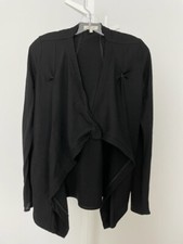 Helmut Lang Kinetic Draped Jersey Cardigan
