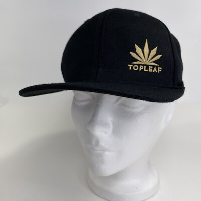 2018 TopLeaf Yupoong Canadian Canada Distributor Gold On Black SnapBack Hat