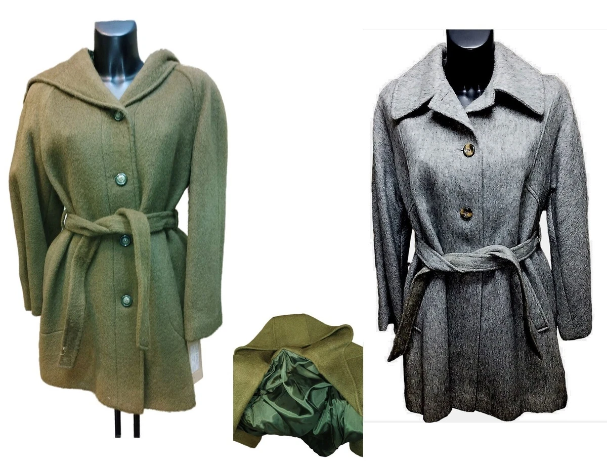 Manteau Bouffant Giacca Gris Foncé Chatoyant - Taille M - Occasion Très Bon état