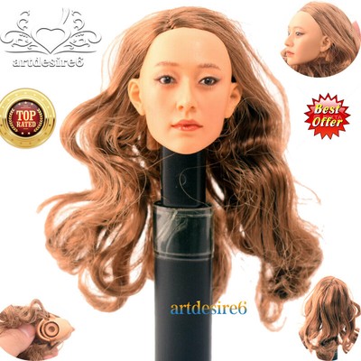 Kumik 1 6 Scale Figure Doll Female Head Sculpts Carving Girl Long