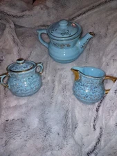 Enterprise Aluminum Co 22K Gold Coffee Pot Drip O Lator Set of 3 Collectible VTG