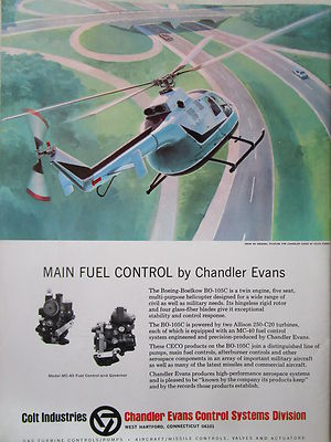 8/1973 PUB COLT CHANDLER EVANS FUEL CONTROL KEITH FERRIS MBB BOEING BO-105C AD