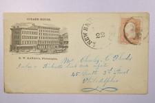 1860s New Brunswick NJ Cover / #65 / Girard House (PHIL) Ad - L38644