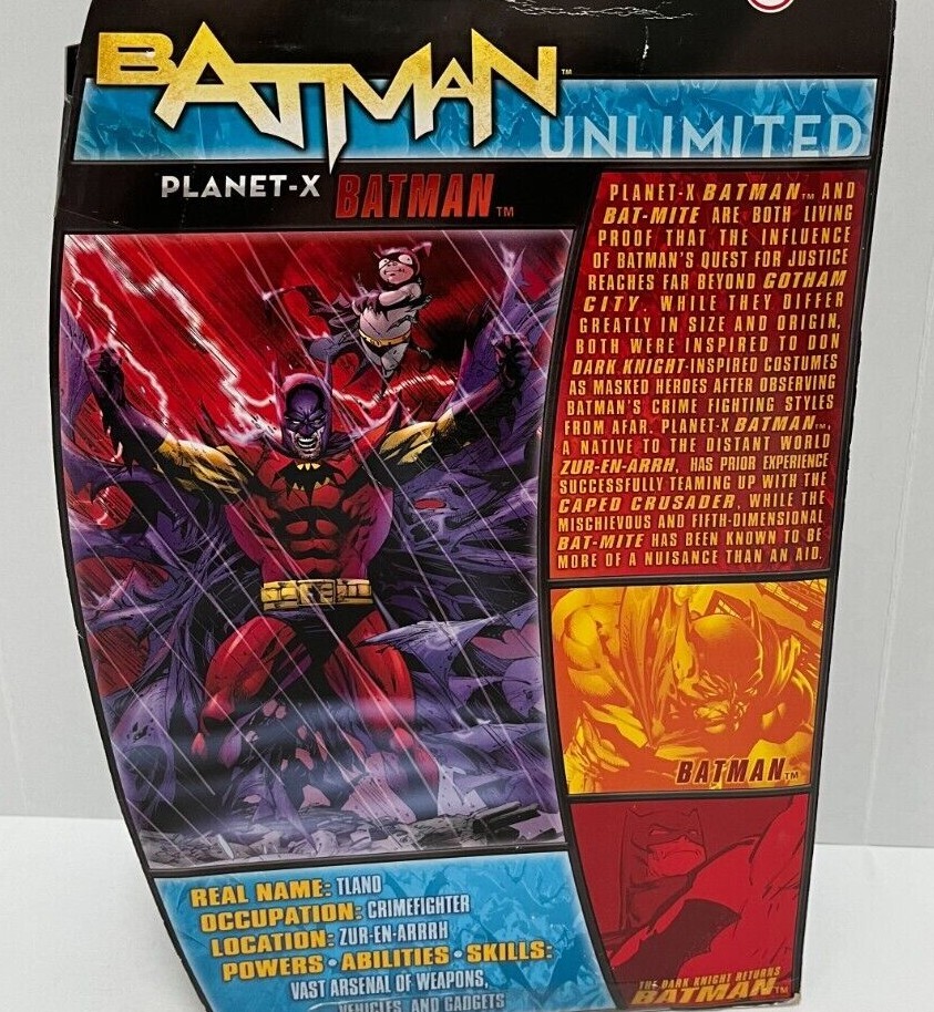 Mattel DC Comics Batman Unlimited Planet-X Batman with Bat-Mite