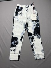 Alexander McQueen high-waisted trousers Floral 36