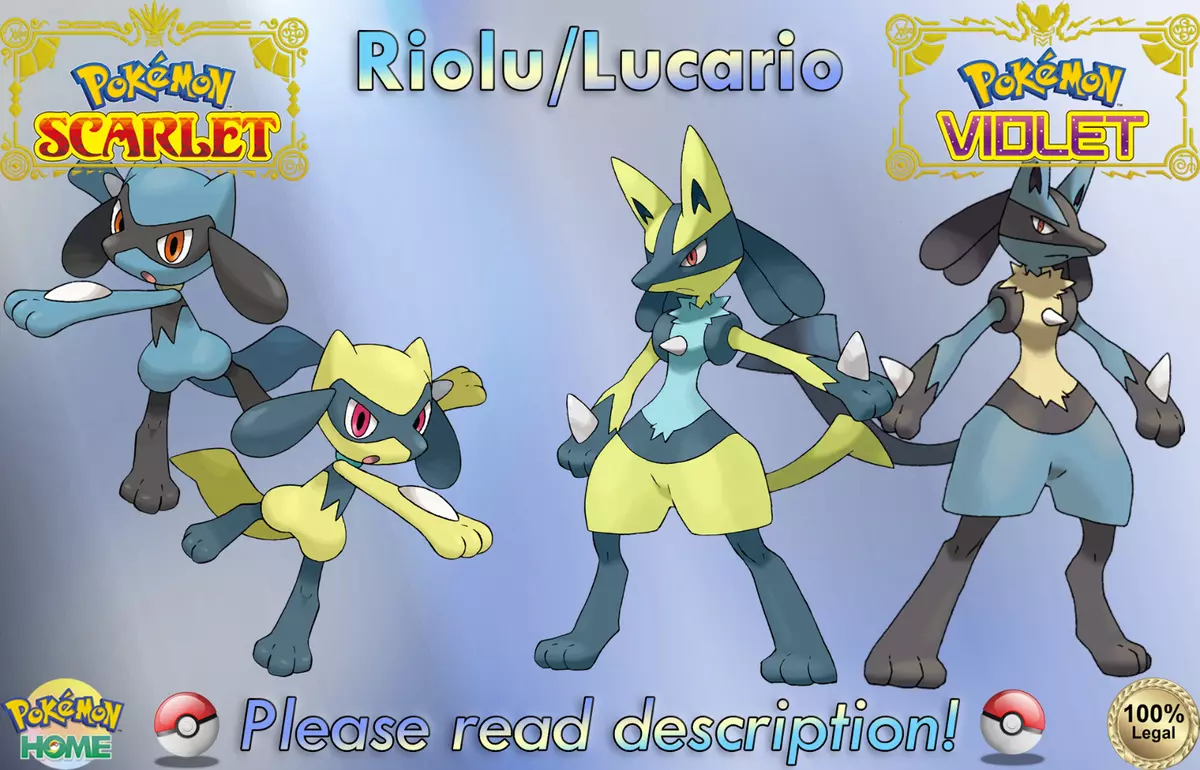 Pokémon Scarlet and Violet ✨SHINY✨ Lucario W/ Best 6IV + Customizable