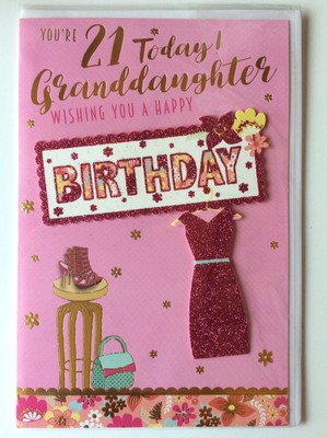 granddaughter 21st birthday card
