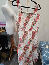Maurices Sleeveless White Floral dress Size 0 NWT