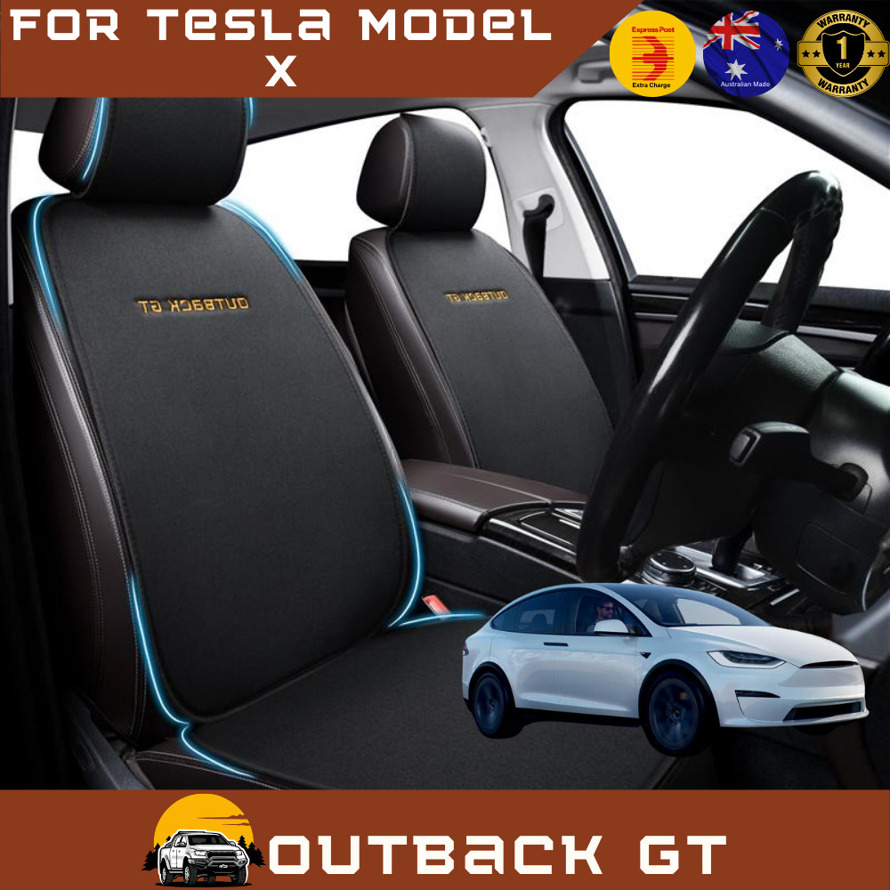 Car Front Sideless Seat Cushion for Tesla Model X 2015-Cur QX Pressure Relief